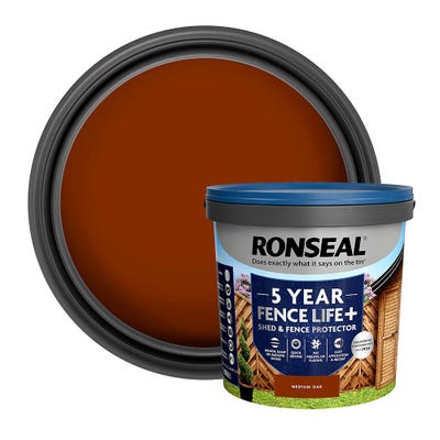 Ronseal Fence Life Plus Medium Oak 9L