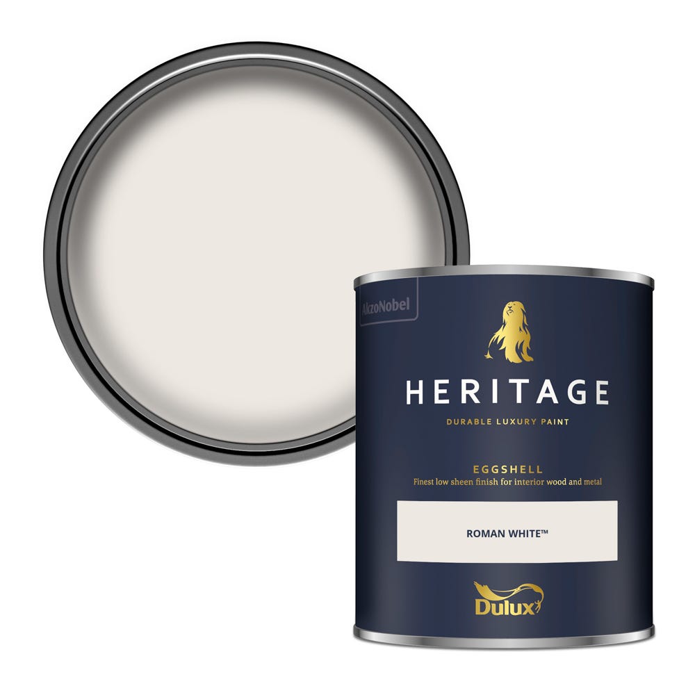 Dulux Heritage Eggshell Roman White 750ml
