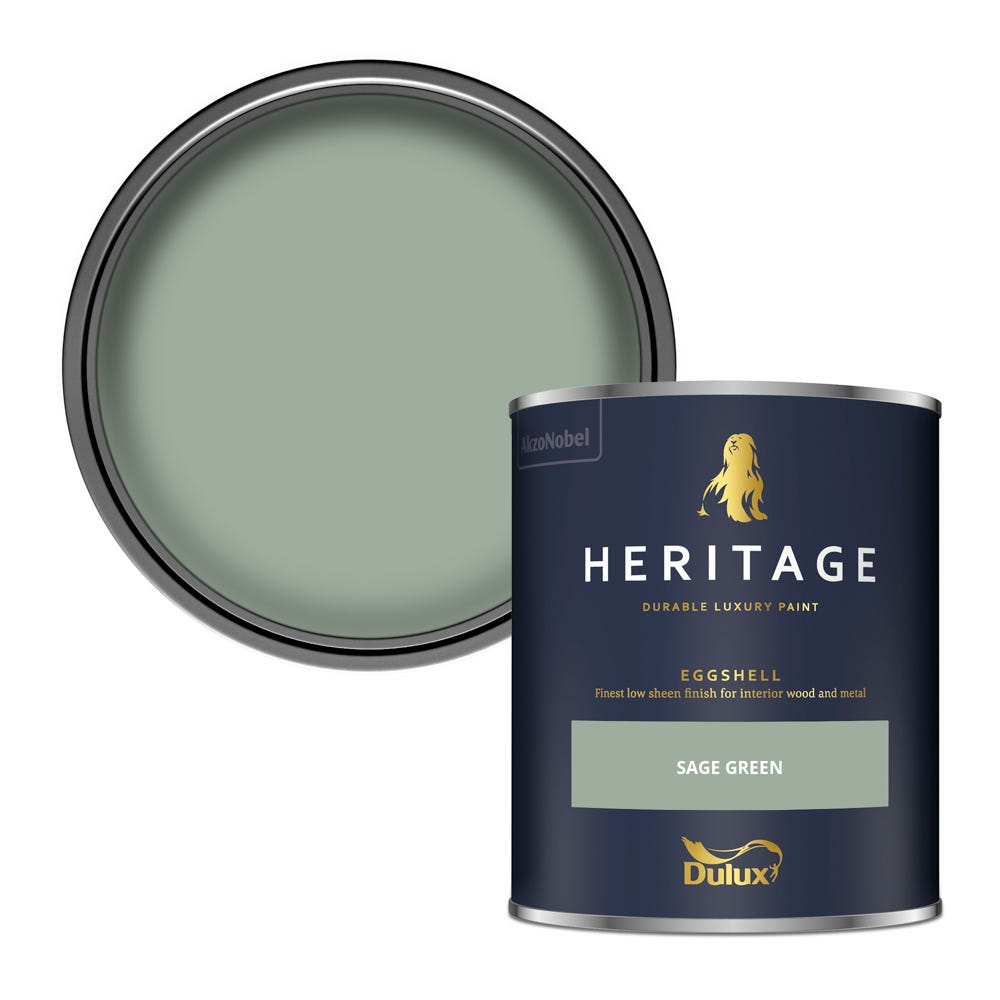 Dulux Heritage Eggshell Sage Green 750ml