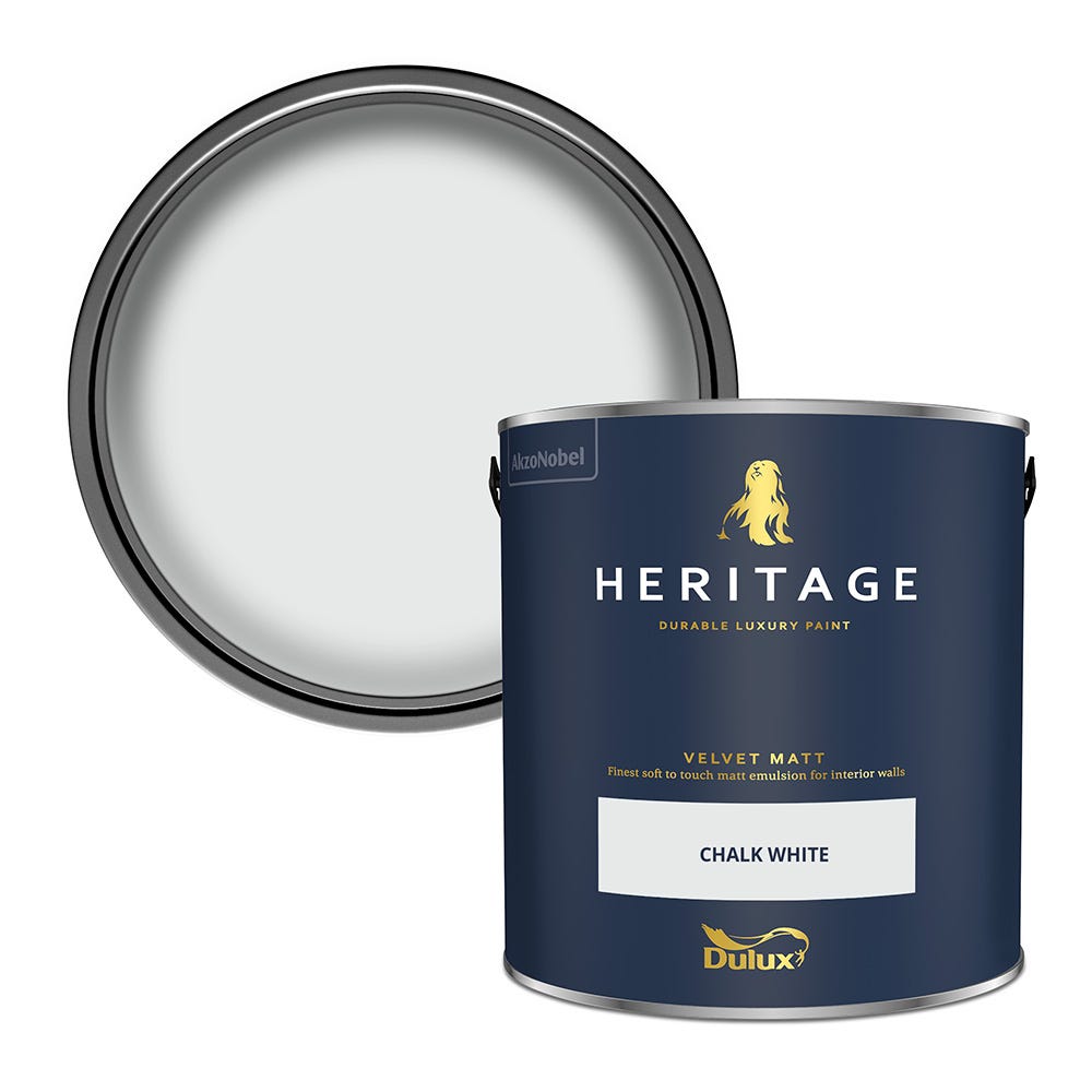 Dulux Heritage Velvet Matt Chalk White 5L