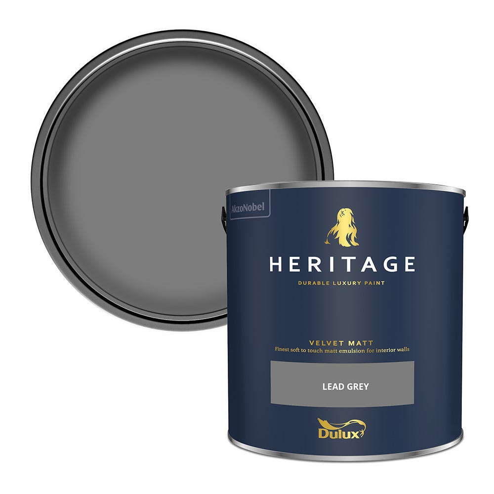 Dulux Heritage Velvet Matt Lead Grey 5L
