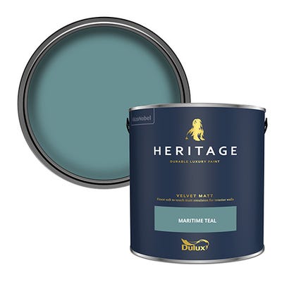 Dulux Heritage Velvet Matt Maritime Teal 5L