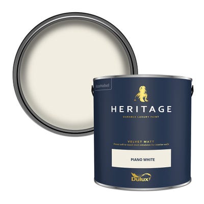 Dulux Heritage Velvet Matt Piano White 5L