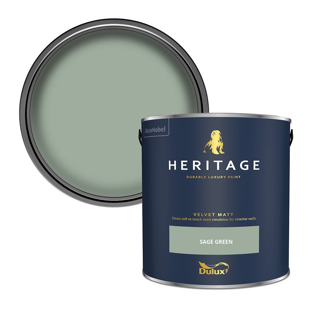 Dulux Heritage Velvet Matt Sage Green 5L