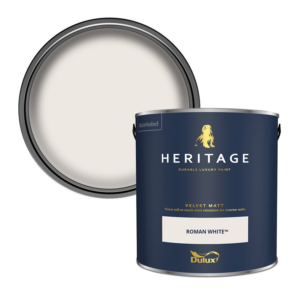 Dulux Heritage Velvet Matt Roman White 2.5L