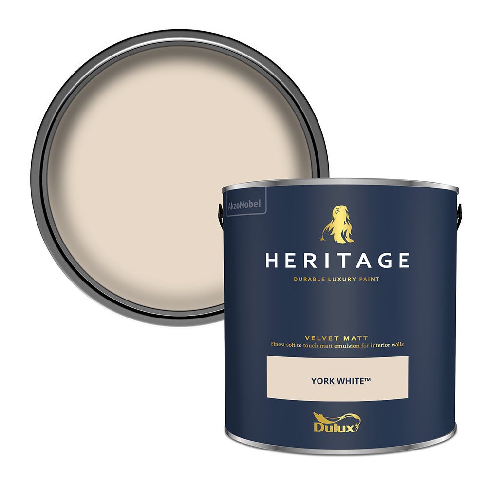 Dulux Heritage Velvet Matt York White 2.5L