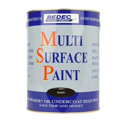Bedec Multi Surface Paint Matt Black