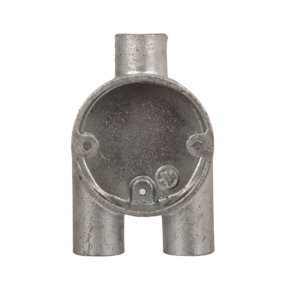 Y Conduit Box Galvanised Steel 20mm