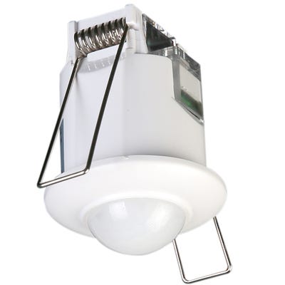 Luceco IP20 360° Recess Mounted PIR Sensor White LGIP20CRW