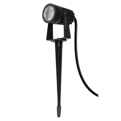 Luceco 3W IP66 LED Ground Spike Spotlight Black