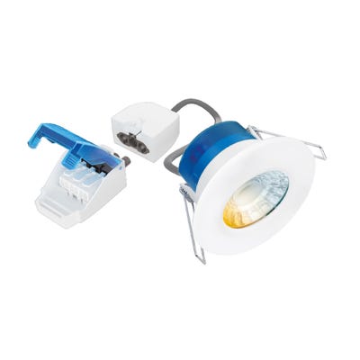 Aurora R6CS 230V 4/6W Colour Switchable Fire Rated Downlight White AU-R6CWSFF
