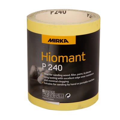 Mirka Yellow Hiomant Sandpaper P240 115mm x 10m Roll