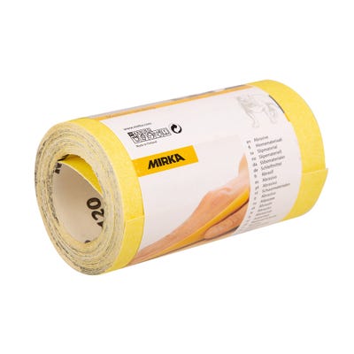 Mirka Yellow Contract Sandpaper P120 115mm x 5m Roll