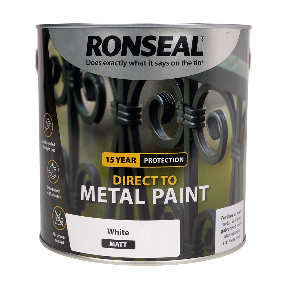 Ronseal Direct to Metal White Matt 2.5L