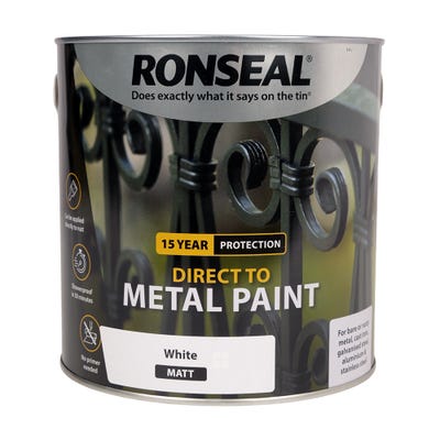 Ronseal Direct to Metal White Matt 2.5L