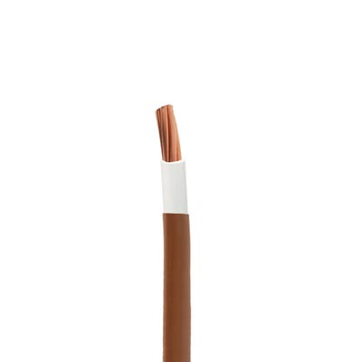 25mm Double Insulated Flexi Meter Tail Brown/Brown 50m Drum 6181Y