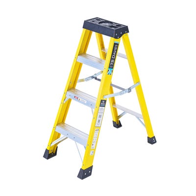 TB Davies GRP Fibreglass Swingback Step Ladder 4 Tread