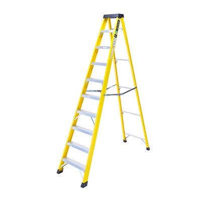 TB Davies GRP Fibreglass Swingback Step Ladder 10 Tread