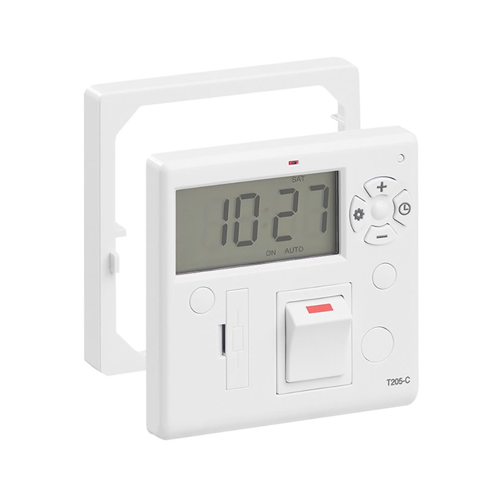 7 Day 13A Surface Mounted Digital Fused Timer Spur Switch