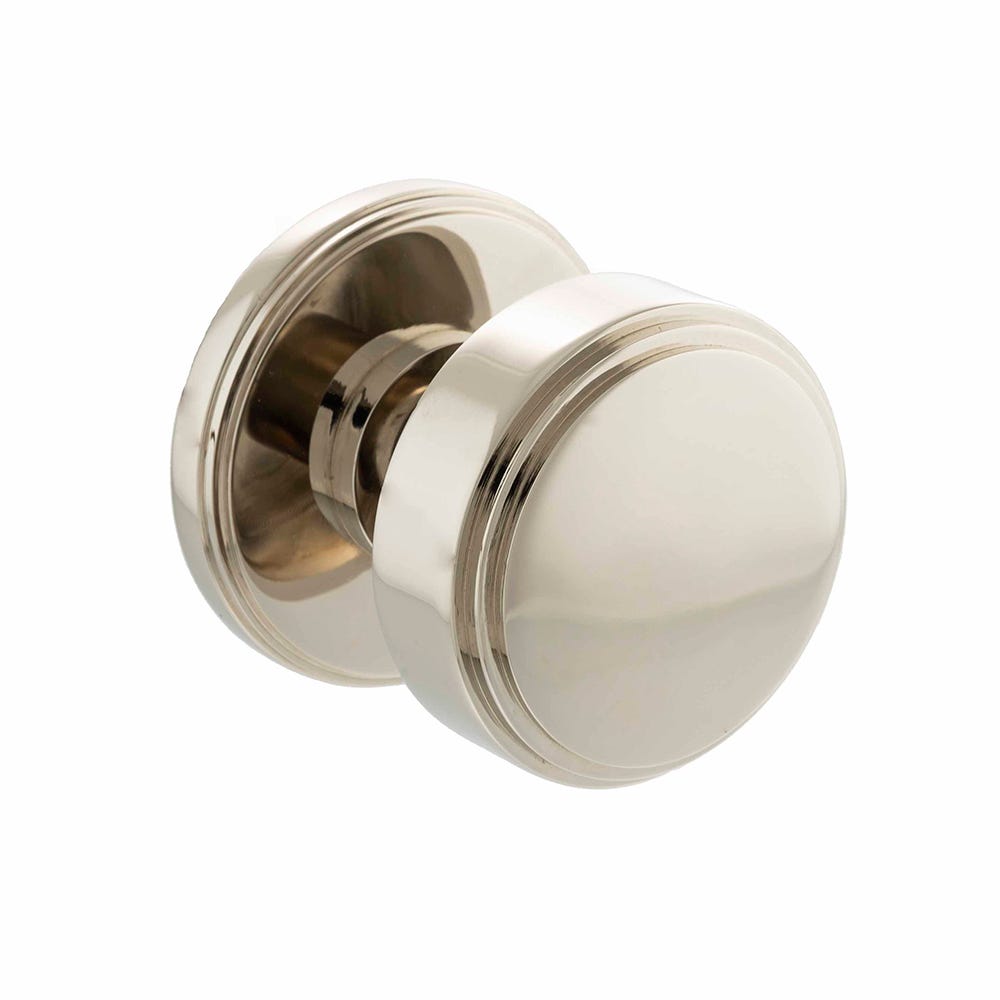 Millhouse Brass Boulton Stepped Mortice Knob Polished Nickel