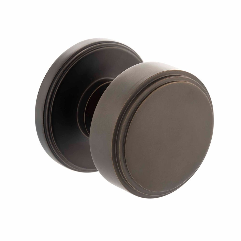 Millhouse Brass Boulton Stepped Mortice Knob Dark Bronze