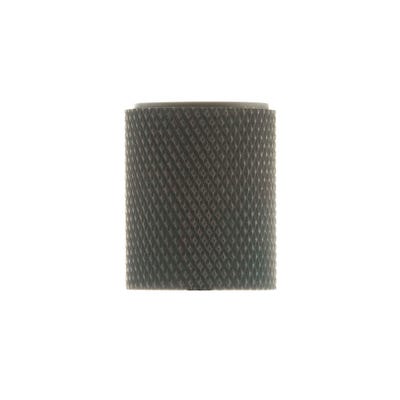 Millhouse Brass Watson Cylinder Knurled Cabinet Knob on Concealed Fix - Urban Dark Bronze