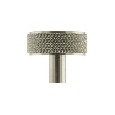 Millhouse Brass Hargreaves Knurled Cabinet Knob Satin Nickel