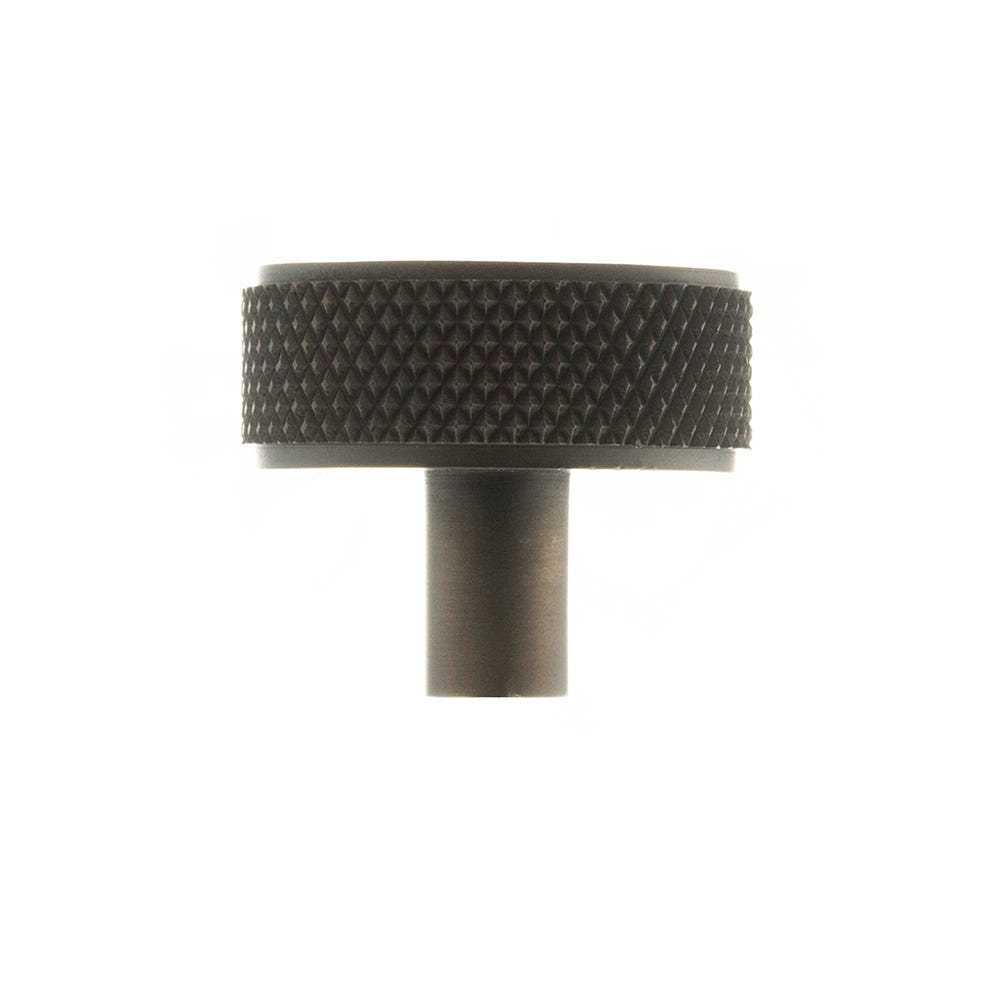 Millhouse Brass Hargreaves Knurled Cabinet Knob Dark Bronze