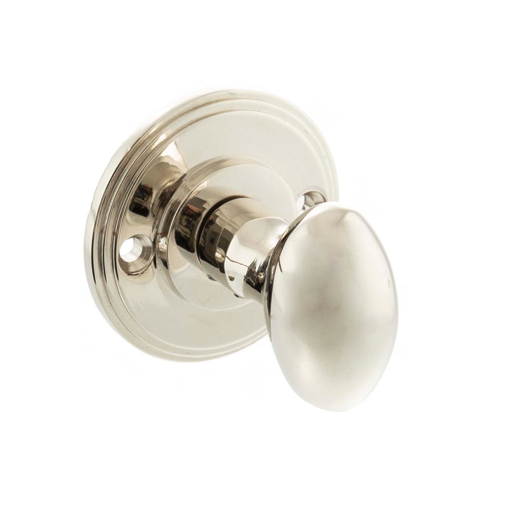 Millhouse Brass Oval WC Turn/Release Polished Nickel
