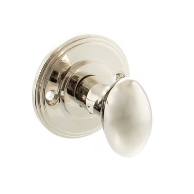 Millhouse Brass Solid Brass Oval WC Turn and Release - Polished Nickel