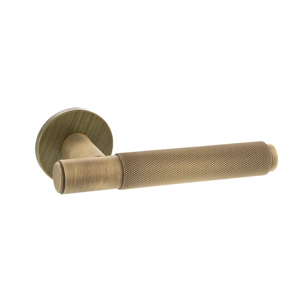 Millhouse Brass Crompton Lever On Slim Rose Yester Bronze