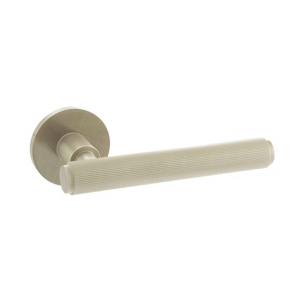 Millhouse Brass Stephenson Lever On Slim Rose Satin Nickel