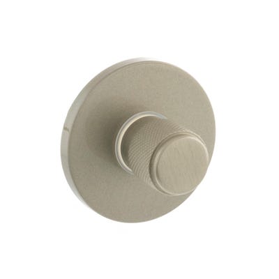 Millhouse Brass Knurled WC Turn/Release Slim Rose Satin Nickel