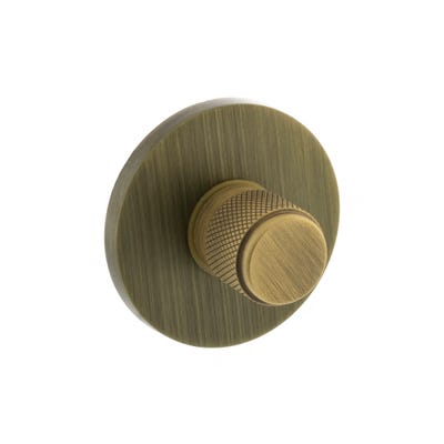 Millhouse Brass Knurled WC Turn/Release Slim Rose Yester Bronze