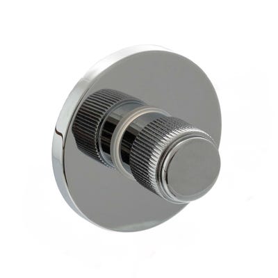 Millhouse Brass Linear WC Turn and Release on 5mm Slimline Round Rose - Polished Chrome