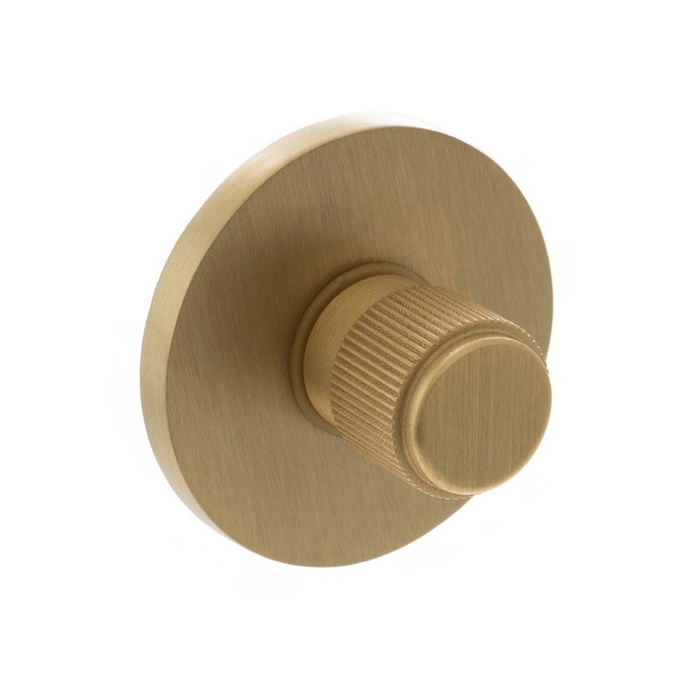 Millhouse Brass Linear WC Turn/Release Slim Rose Satin Brass