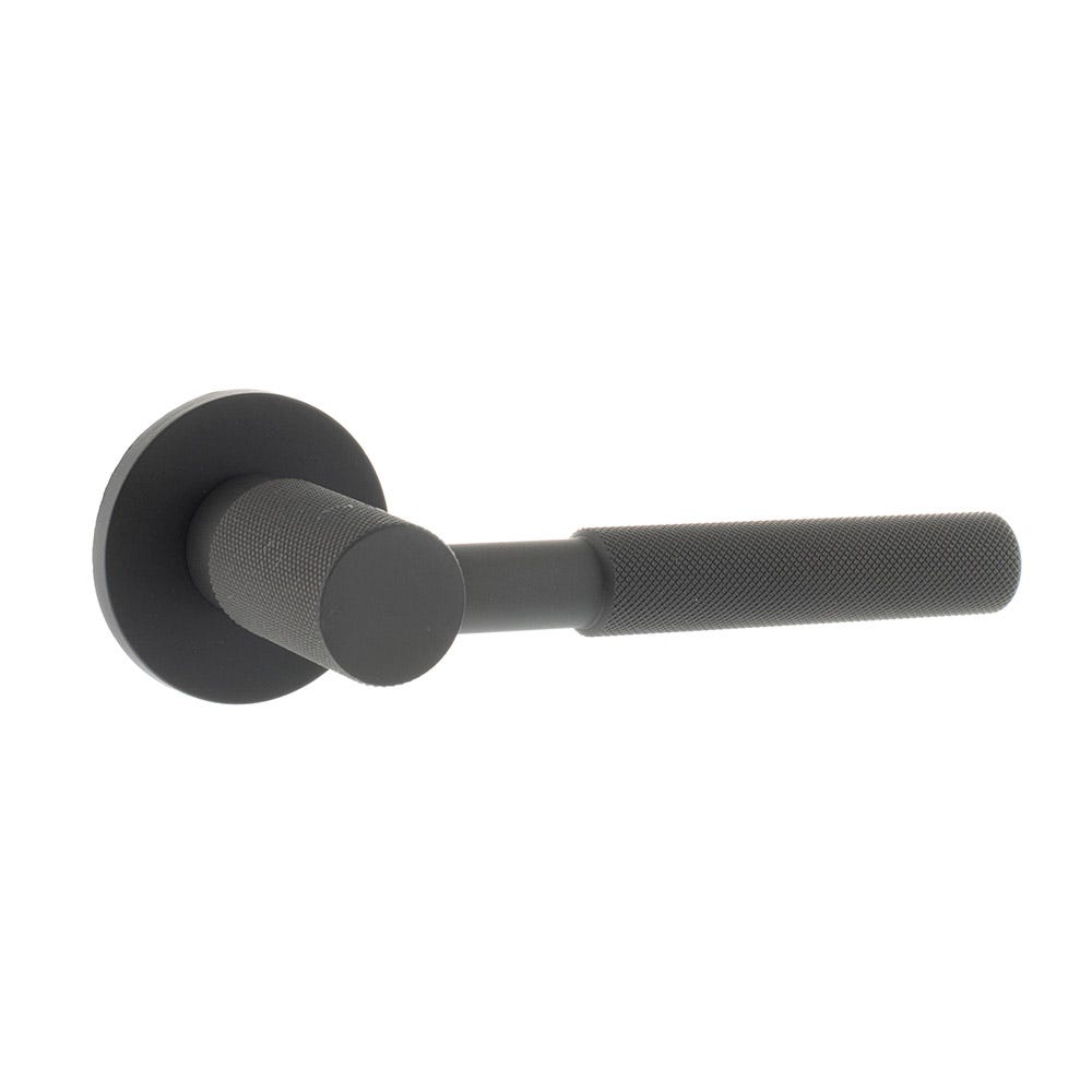 Millhouse Brass Mason Lever On Slim Rose Matt Black