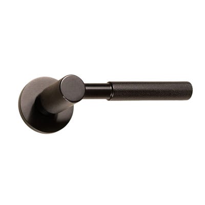 Millhouse Brass Mason Designer Lever on Slimline Round Rose - Urban Dark Bronze