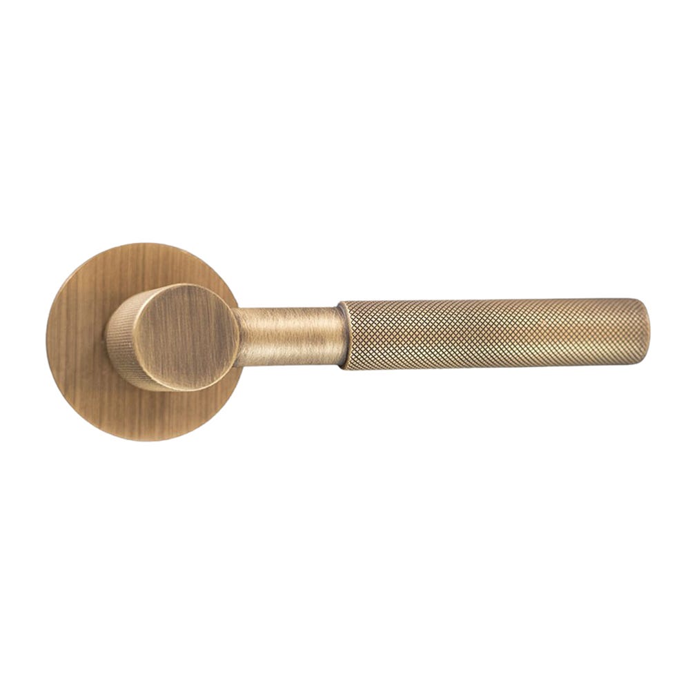 Millhouse Brass Mason Lever On Slim Rose Yester Bronze