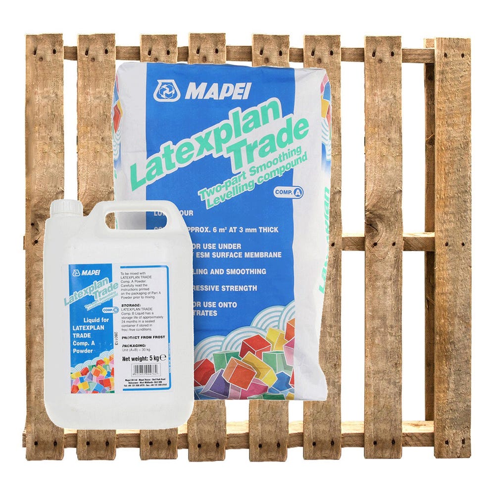 Mapei Latexplan Trade 2 Part Floor Levelling Compound 30kg Pack of 40