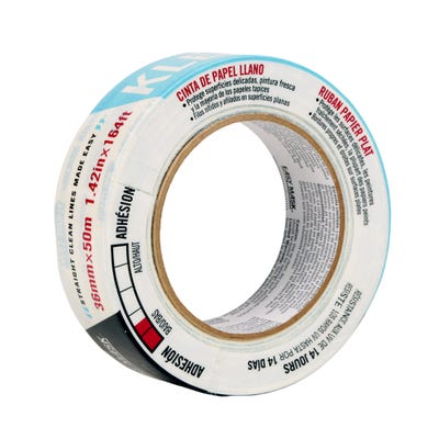 Trimaco KleenEdge Low Tack Masking Tape White 36mm x 50m