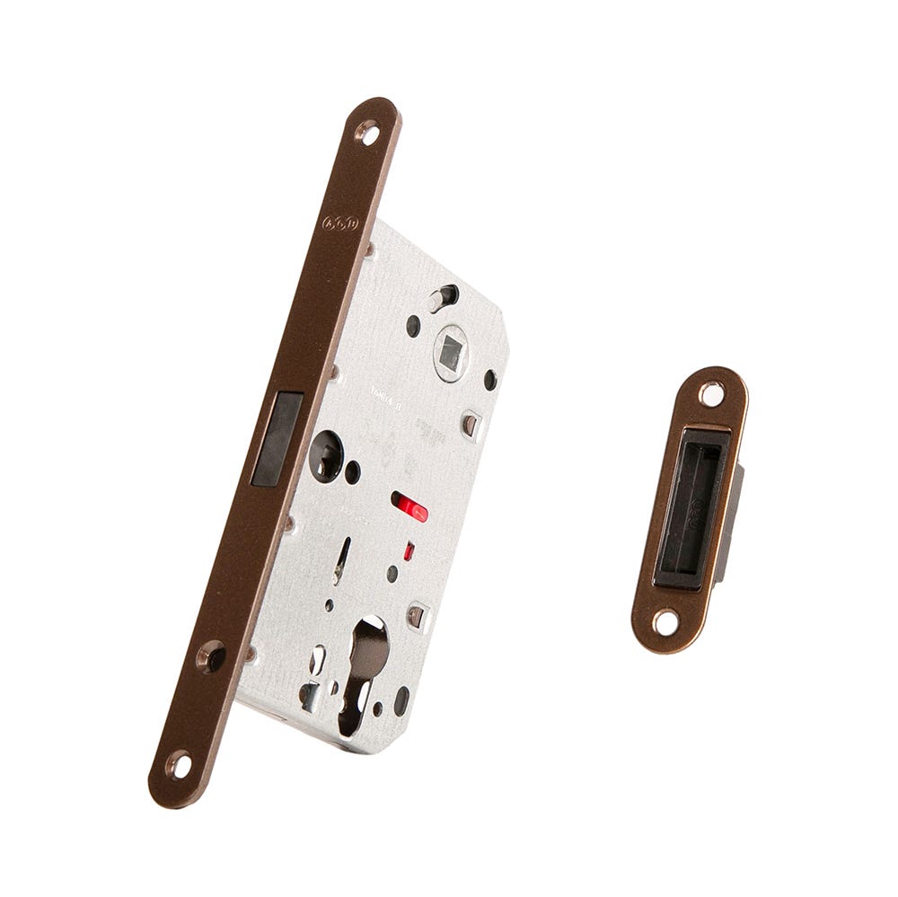 Polaris 2XT Magnetic Euro Sashlock 50mm Backset Bronze