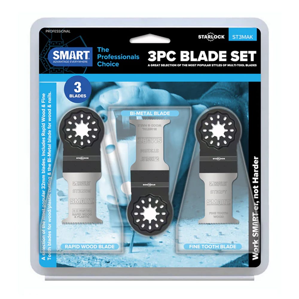 Smart Starlock 3 Piece Multi Tool Blades Set ST3MAK