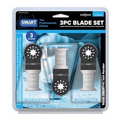 Smart Starlock 3 Piece Multi Tool Blades Set ST3MAK