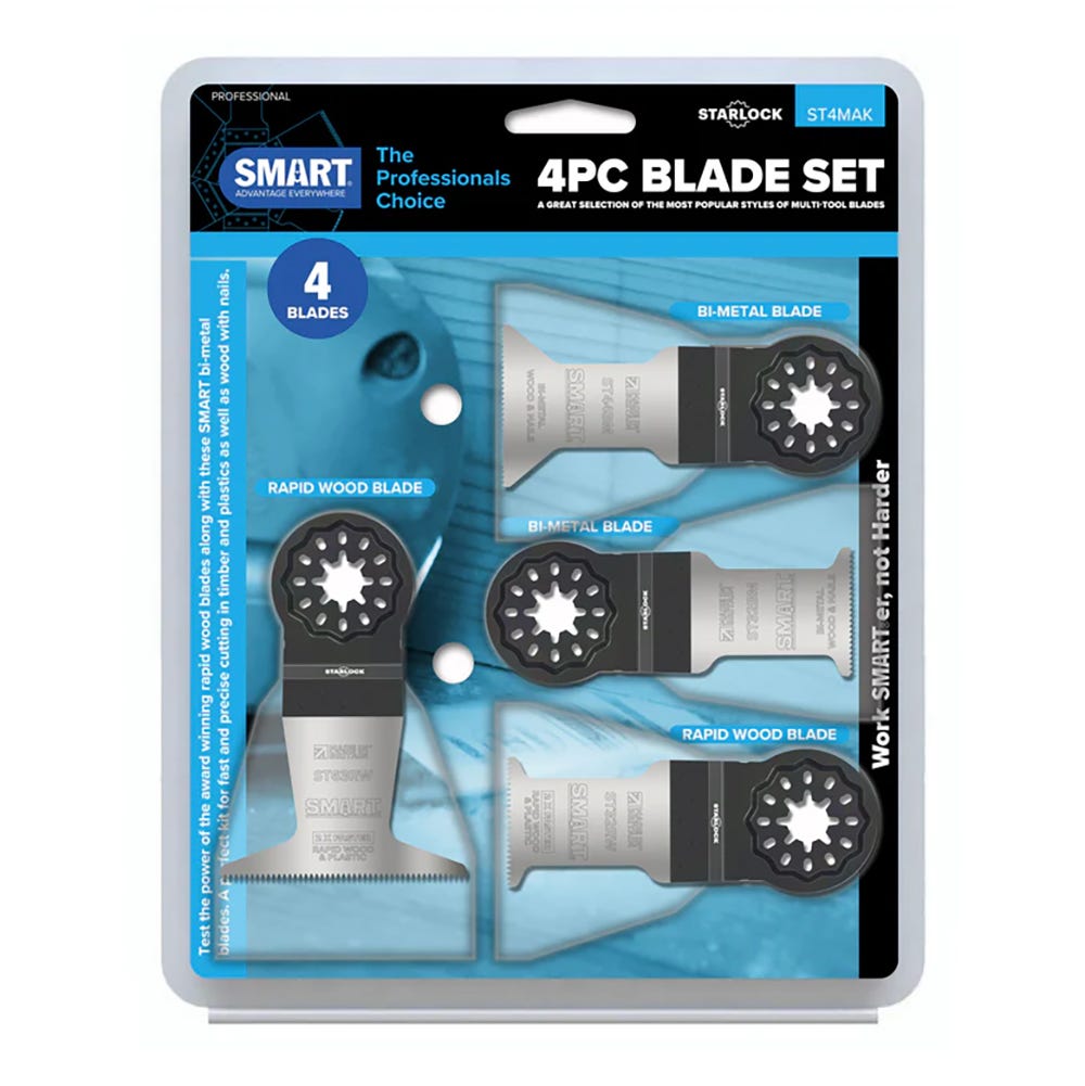 Smart Starlock 4 Piece Multi Tool Blades Set ST4MAK