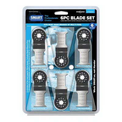 Smart Starlock 6 Piece Multi Tool Blades Set ST6MAK