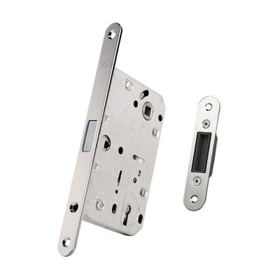 Polaris 2XT Magnetic Key Lock 60mm Backset Polished Chrome