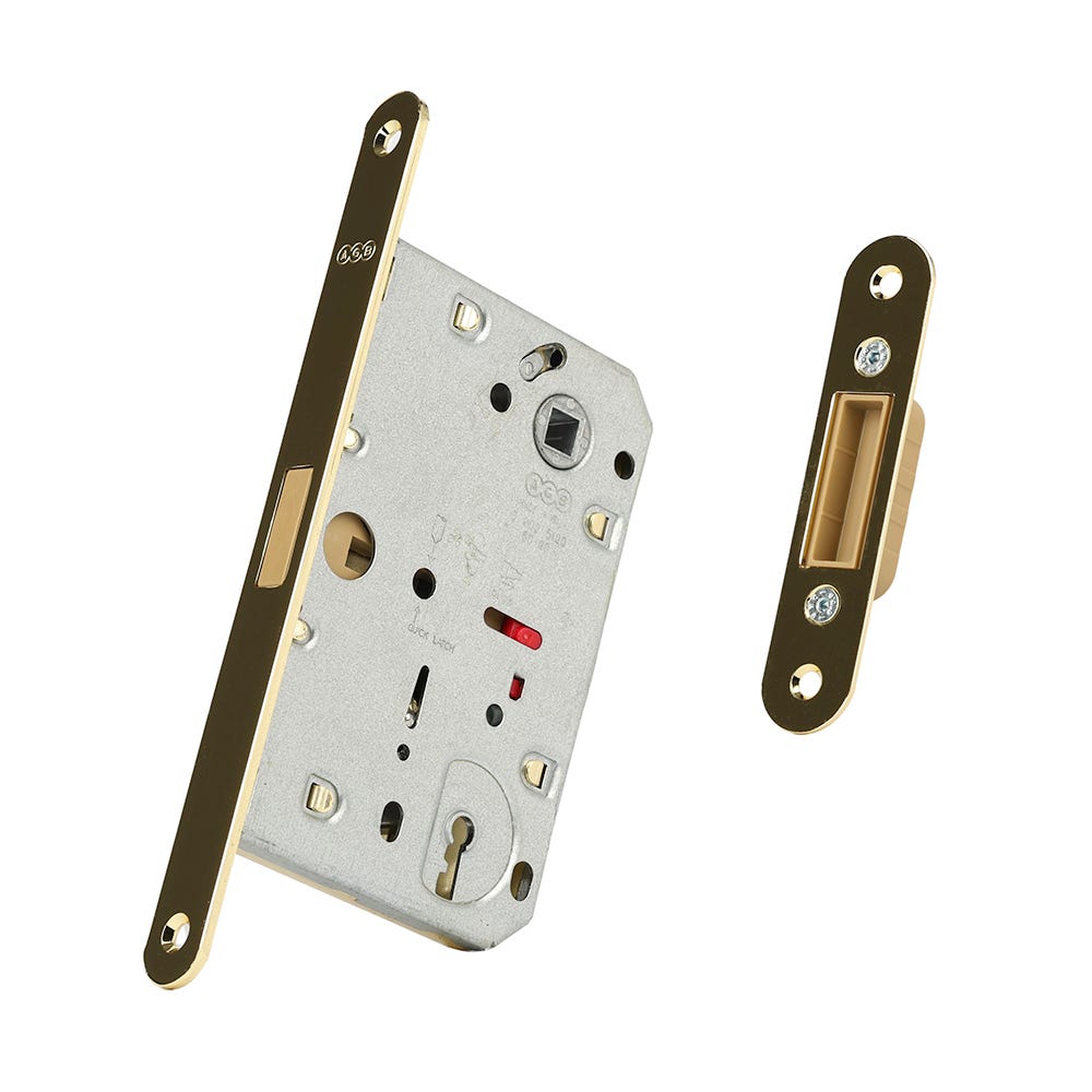 Polaris 2XT Magnetic Key Lock 60mm Backset Polished Brass