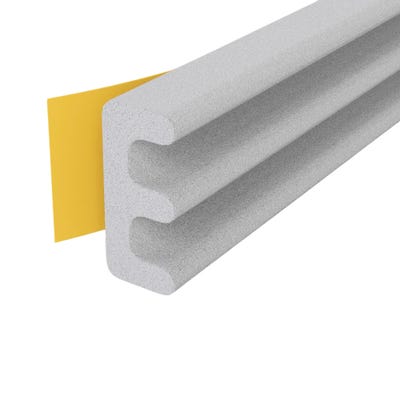 Stormguard EPDM 'E' Profile Draught Strip 5m White