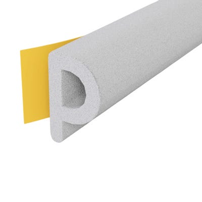 Stormguard EPDM 'P' Profile Draught Strip 5m White